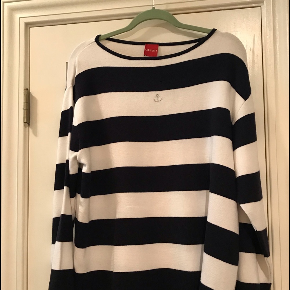 Olsen nautical stripe sweater